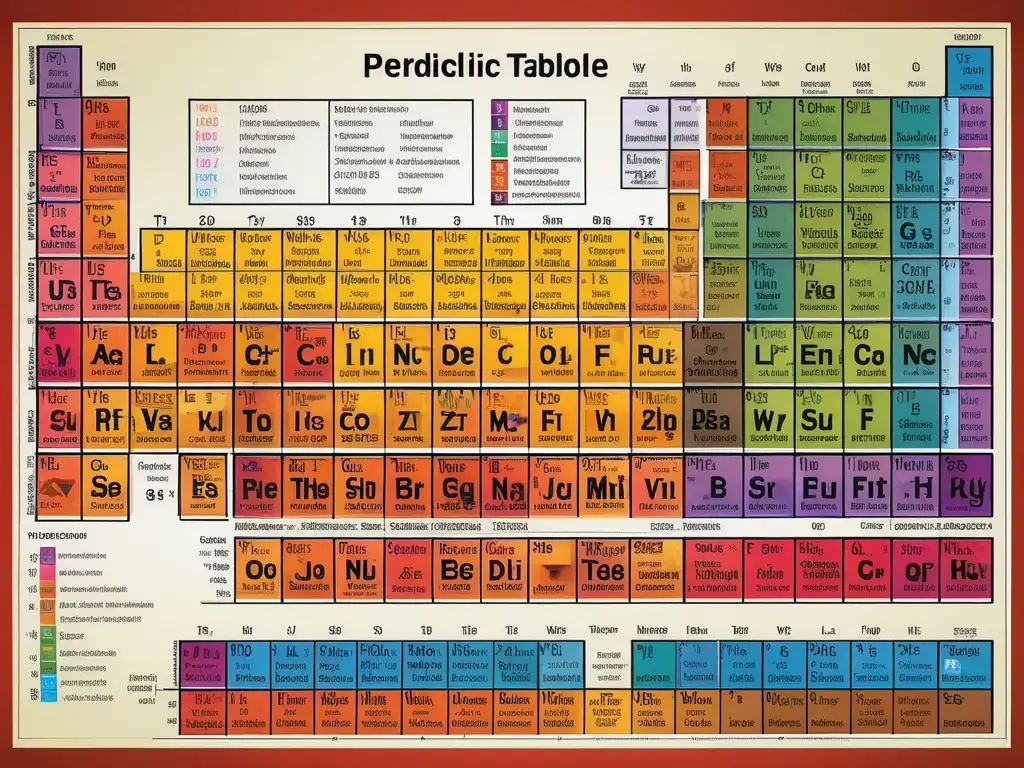 Tabla Periódica simplificada para principiantes, imagen detallada con elementos, símbolos, números y pesos atómicos