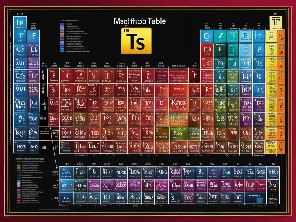 Mitos desmontados sobre la Tabla Periódica: Detalles impresionantes y vibrantes de cada elemento en una imagen fascinante