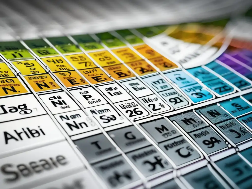 Importancia de no metales en química moderna - Imagen detallada de la tabla periódica enfocada en los elementos no metales